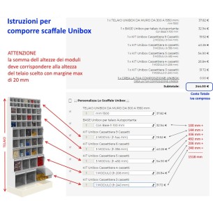 CREA IL TUO SCAFFALE UNIBOX 2