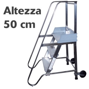 Scala a castello sgabello - SG in acciaio INOX e a