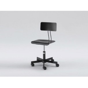 Sedia Girevole - Professionale - Nera - h 40/50cm 