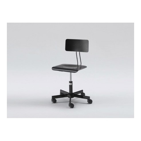 Sedia Girevole - Professionale - Nera - h 40/50cm 