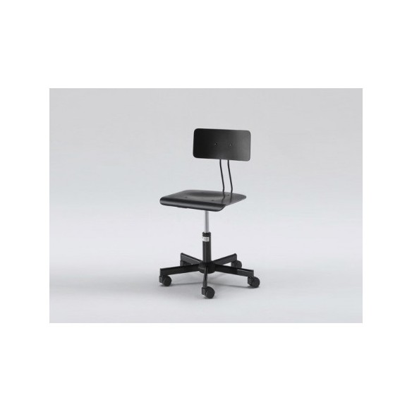 Sedia Girevole - Professionale - Nera - h 40/50cm 