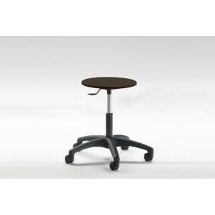 Sbagello laboratorio con ruote nero regolabile a g